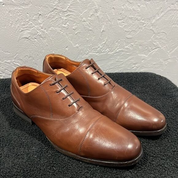 ?? Wolf & Shepherd Oxford Closer Cap Toe Brown Maple Leather Shoes Sz 11 - EUC main image 13